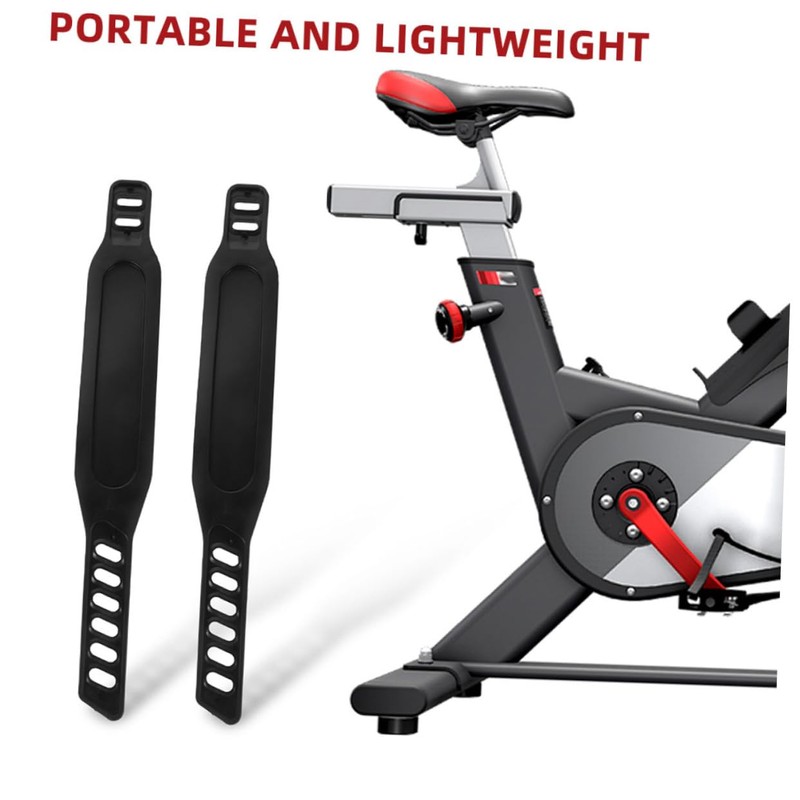 Outanaya 2 Pairs Adjustable Heavy Duty Exercise Pedal Straps for
