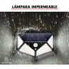 Importeek Lampara Reflector Solar Luz Led Jardin Exterior Pared Sensor
