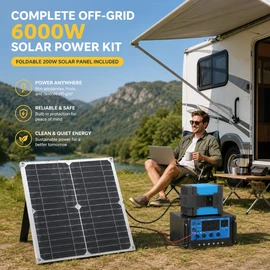 Foldable Solar Charging Kit for Outdoor Use – Dual USB Panel with 12V Controller for Camping, RVs & Backup Power