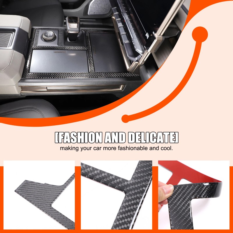Carworld66 For Hummer EV 2024+ Carbon Fiber Interior Center Control