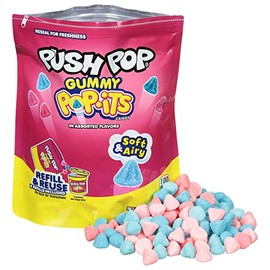 Push Pop Pop-Its Chewy Candy Gummies, 1 lb Refill Bag Gummy in Assorted Fruity Flavors, Full Size Fun Chewy Candy For Party Favors, Birthday Parties, Goodie Bags, Kids Gifts