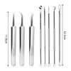 Kzouenzu Pimple Tool Set [8 Pieces], Pimple Squeezing Tool, High-Quality