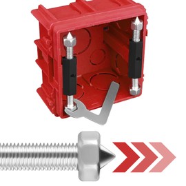 Pack of 10 86 type mounting box, junction box, cassette repair part, wall mounting switch, cassette repair tool with wrench, box repair device