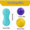 XxinXrong Fascia Ball Massage Set of 3 Hedgehog Balls with