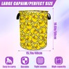 Yellow Duck Laundry Basket Foldable,Cartoon Cute Tote Bag Large Storage