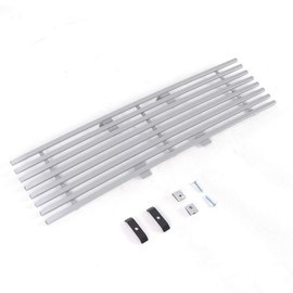 GRAND ORANGE Front Lower Bumper Billet Grille Grill Insert Cover Chrome Compatible with Ford F150 2009-2014 Pikcup