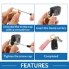 A ABSOPRO Car Keychain Universal Key Chain with Ring for