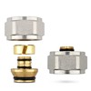 Pex Compression Adapter Plug Aluminium Resistant Brass Water Heating Sanitary