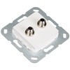 Gira 565103 SAT F Socket Double Gender Changer Fitting Pure