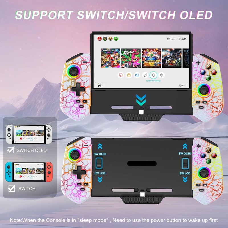 ALEEMTRY Switch Controller, Wireless Switch Pro Controller Handheld Modus mit