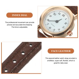 Hemobllo Nurses Watch Women Simple Watch Women Watch - Stylish Digital Watch Simple Round Shape Watch Women Leather Wrist Watch for Ladies Girl Students Small Table Watch Men Watches