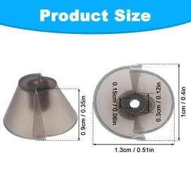 16pcs Hearing Aid Domes Compatible with Resound, Silicone Hearing Aid Ear Tips Replacement Soft and Flexible for Long-Term Comfort