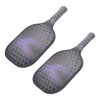 2PCS Pickleball Paddles Set Fiberglass Lightweight Pickle Ball Rackets with