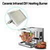 MOFLAME Ceramic Infrared DIY Heating Gas Burner with Gas Intake