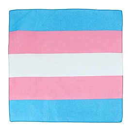 CTM Striped Trans Pride Bandana, Multi-Color