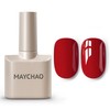 MAYCHAO 15ML Red Gel Nail Polish 1Pc Ruby Red Gel