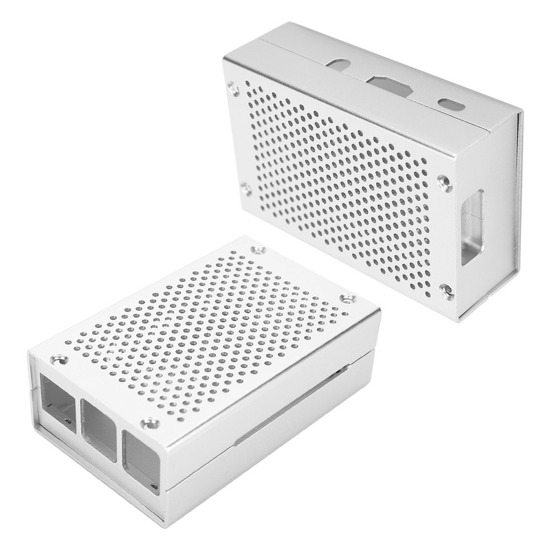 Aluminum Alloy Protective Shell Dustproof Heat Dissipation Enclosure for Raspberry
