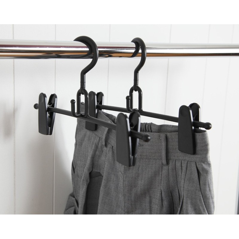 Shinko Hanger RealFit Big Clip Skirt, Black