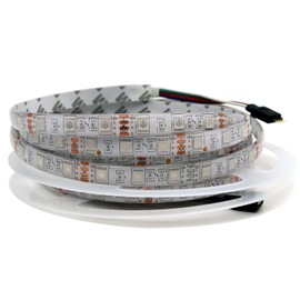 CAM2 LED Strip 5 m, RGB 300, 60 LEDs/M, Waterproof, SMD 5050 LED Strips for Cabinet Decoration, Party, Home, Bedroom, Cupboard Decoration, Dimmable