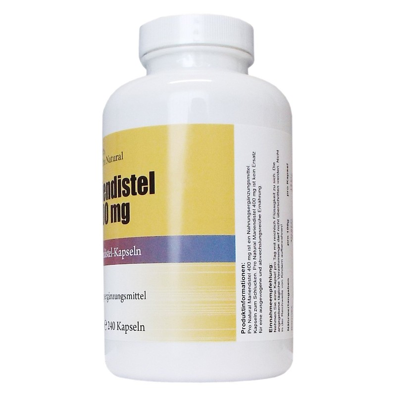 Milk Thistle Extract 400mg – 80% Silymarin (320mg) – 240 Capsules – Detox by Silymarin
