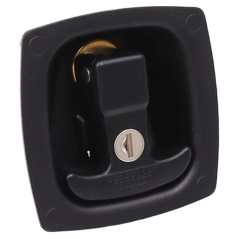 T Handle Door Latch 4x6mm Hole Spacing Zinc Alloy Folding