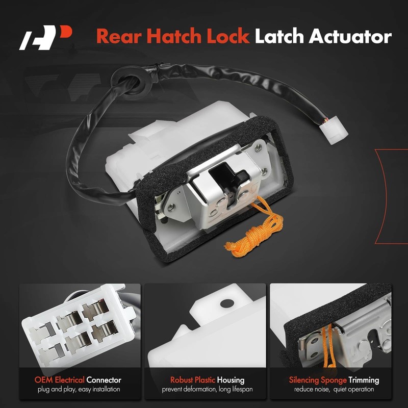 A-Premium Rear Back Liftgate Lock Actuator Manual Trunk Latch Compatible