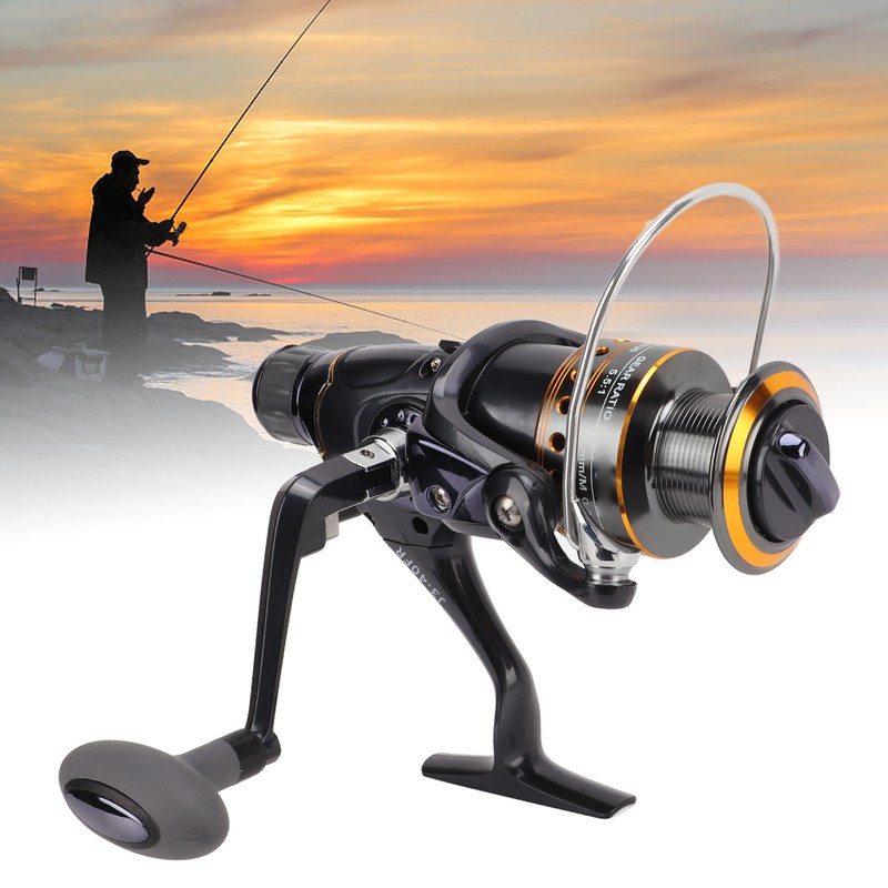 Dual Drag Spinning Reel Carp 7+1BB Fishing Wheel with Aluminium