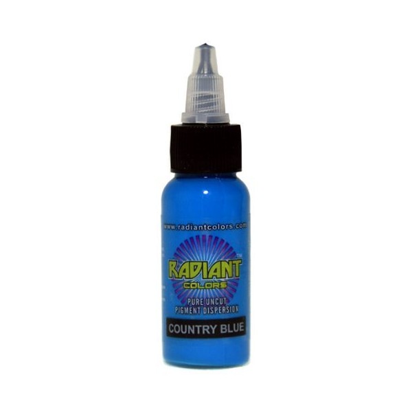 Radiant Colors - Country Blue - Tattoo Ink 1oz Made in USA