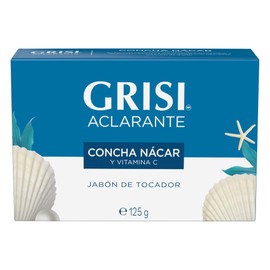 Grisi, Jabón en barra Concha Nácar, Jabón aclarante con vitamina C, Jabón en barra solido, 125g                                                       