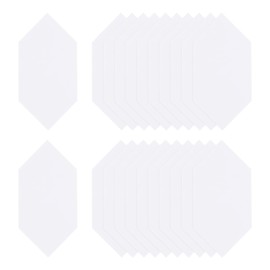 sourcing map 100 Count English Paper Piecing Small Extended Hexagon Shapes Paper Quilting Templates Patchwork English Paper Piecing Supplies for Quilting Sewing DIY Craft
