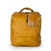 Harolds – Chic leather backpack / laptop backpack up to 14 inches, saffron yellow
