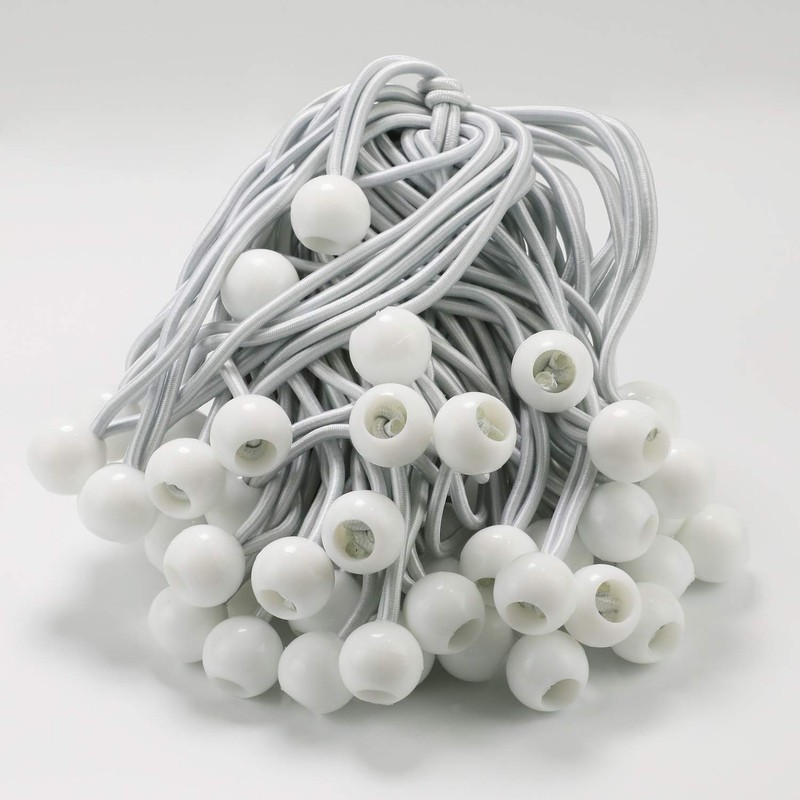 9 inch 25 Piece Heavy Duty 5mm Ball Bungee Canopy