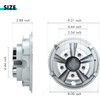 10L0L Golf Cart Hubcaps 8 inch Wheel Covers for Club
