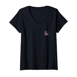Womens Napa Valley Wine Region Pocket Motif V-Neck T-Shirt