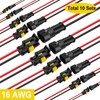 Twippo 10 Kits 16 AWG 2 Pin Connector Waterproof Wire