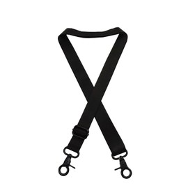 C-POSH Shoulder Strap for Bags, Width 1.0 inches (25 mm), Single Item, Shoulder Belt, 57.1 inches (145 cm), Black, Black