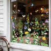Tanlaby Spring Summer Flower Window Stickers Floral Grass Wildflower Window