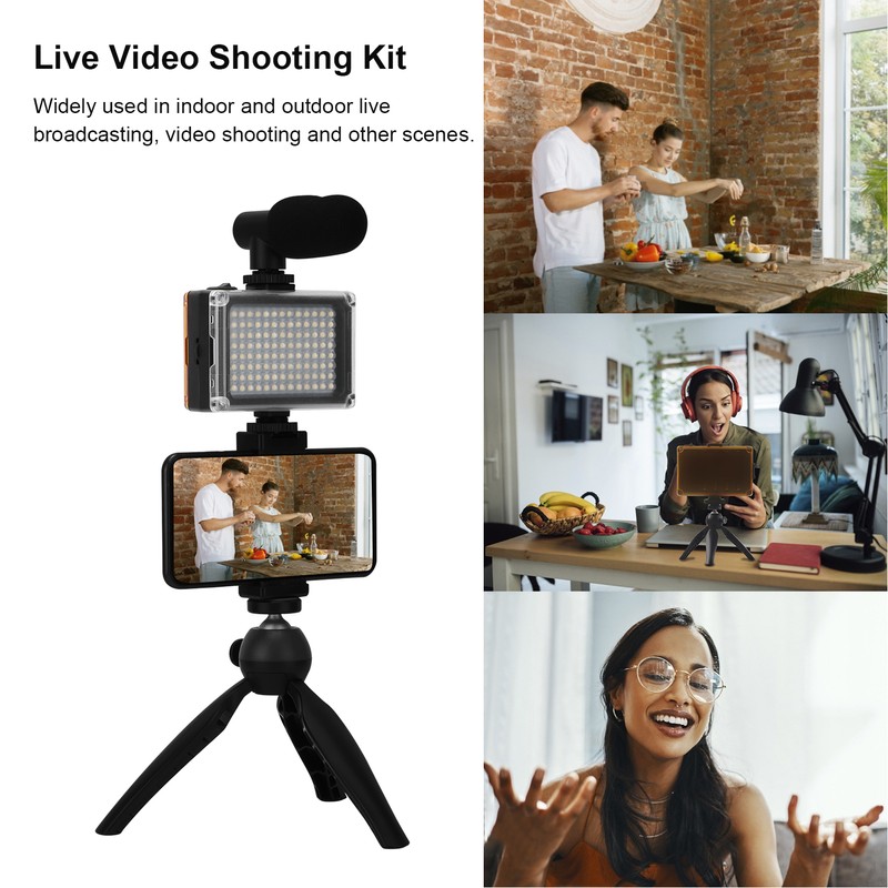 Portable Live Video Shooting Kit Mobile Phone Photography Set with