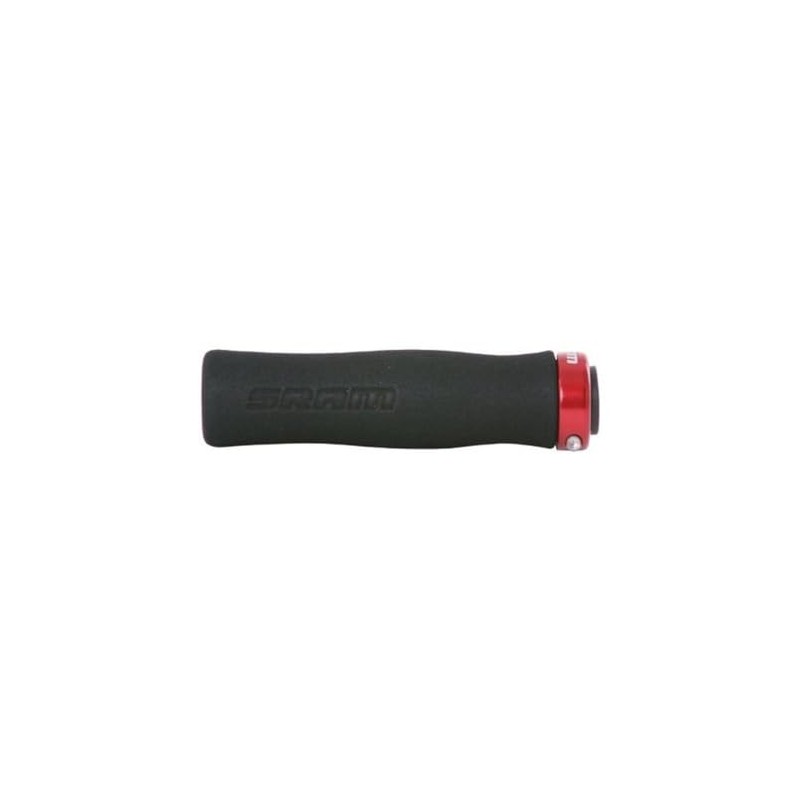 Sram Locking Grips Contour Foam 129mm Black With Single Red