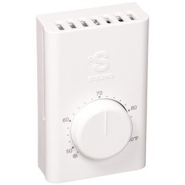 Stelpro SWT1F Single Pole Electric Heater Wall Thermostat, white