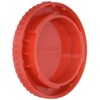 Fotodiox Red Designer Body Cap Compatible with Nikon F-Mount Cameras
