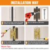 Lipshome 6" Hidden Door Hinge/Concealed Hinges,Invisible Hinges,Invisible Door Silent 180
