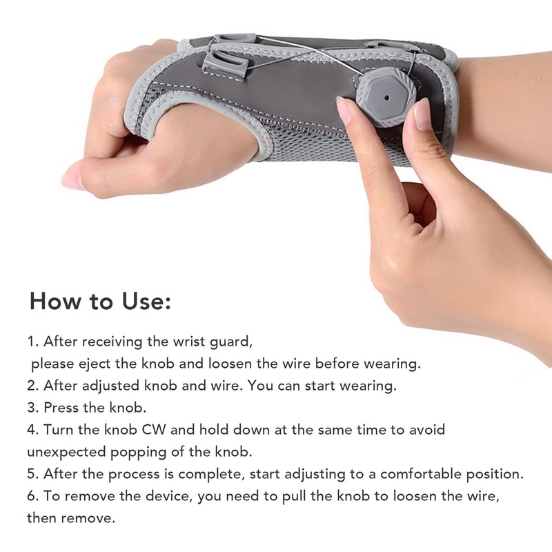 Wrist Brace Adjustable for Carpal Tunnel Fitness Adult Universal for
