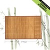 ANDSTAR Set of 8 Pcs Bamboo Placemats with Fabric Border