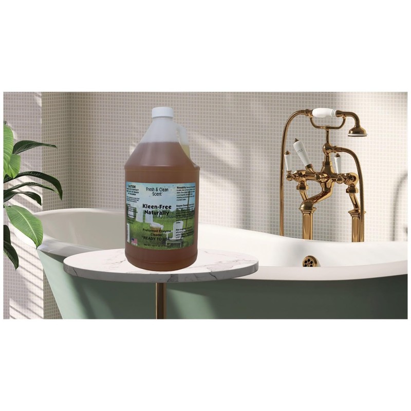 Kleen Free Naturally Preformed Enzyme Cleaner, Enzyme Solution, Multi-Purpose Cleaner,