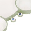 Crab Suction Plate with Suction Cup Base Silicone Divided Plate