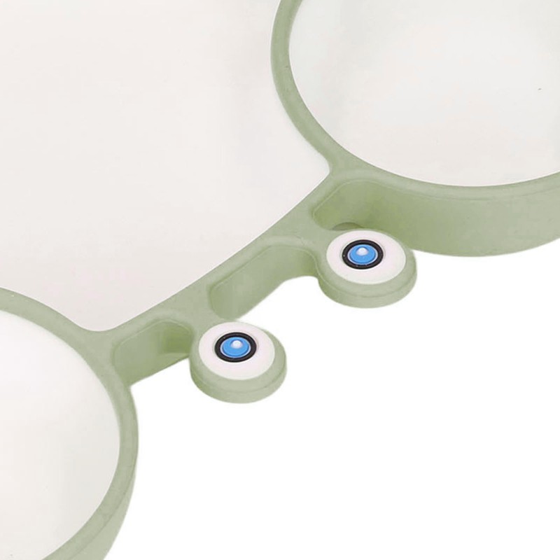 Crab Suction Plate with Suction Cup Base Silicone Divided Plate