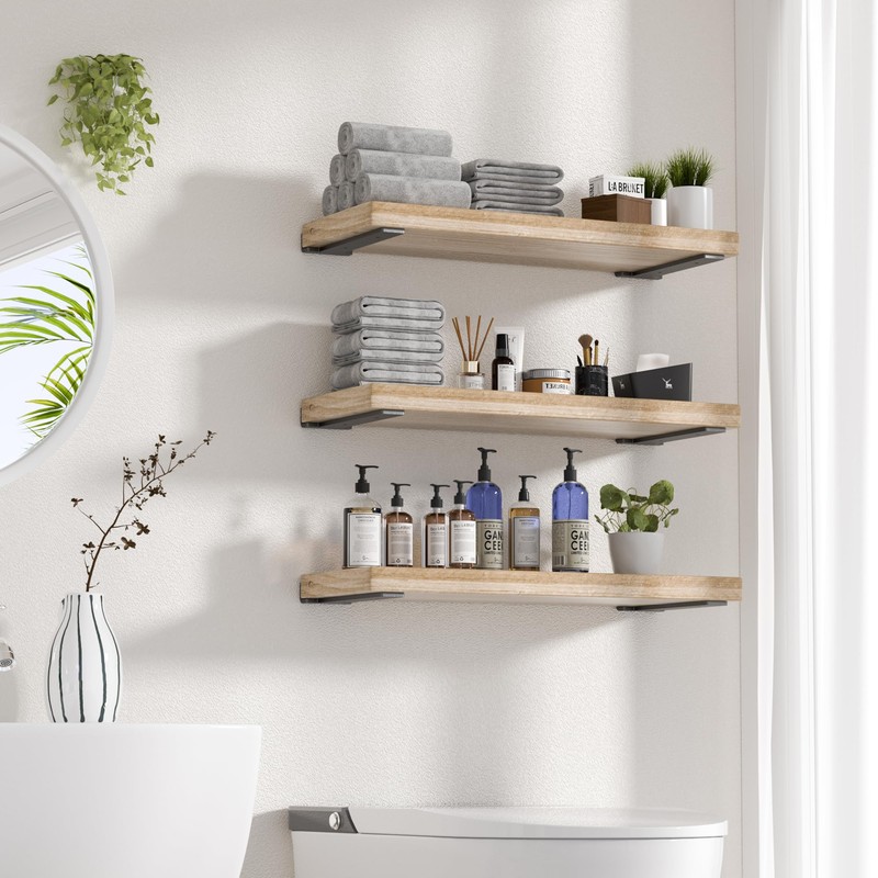 Hidden L Floating Shelf Brackets 10 Inch, 6 Pack Heavy