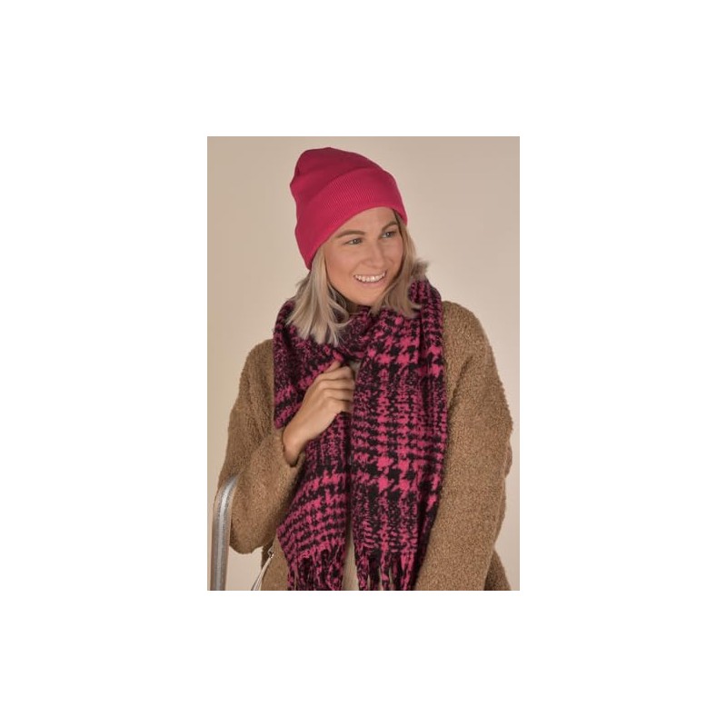 styleBREAKER Unisex Beanie Knitted Hat Solid Color, Fine Knit Hat