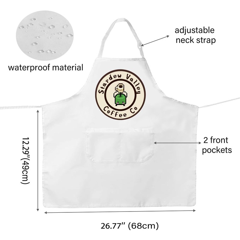 Video Game Inspired Kitchen Apron Valley Coffee Gift Valley Game